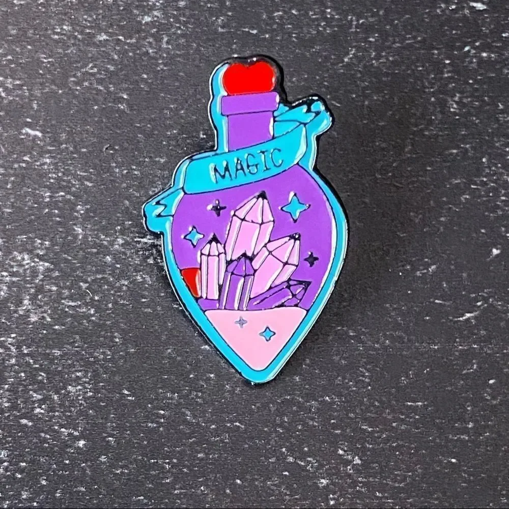 Crystal Magic Potion Enamel Pin/ Brooch